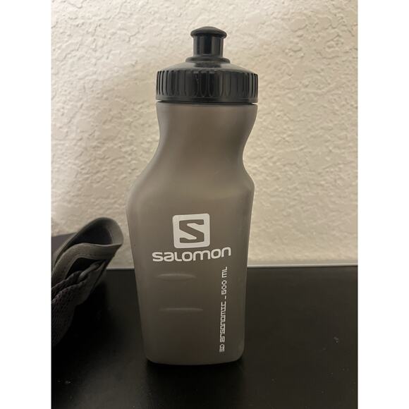 Salomon Sensibelt Bag Zippered Pocket Adjustable Waist Bottle Holder - Picture 7 of 9